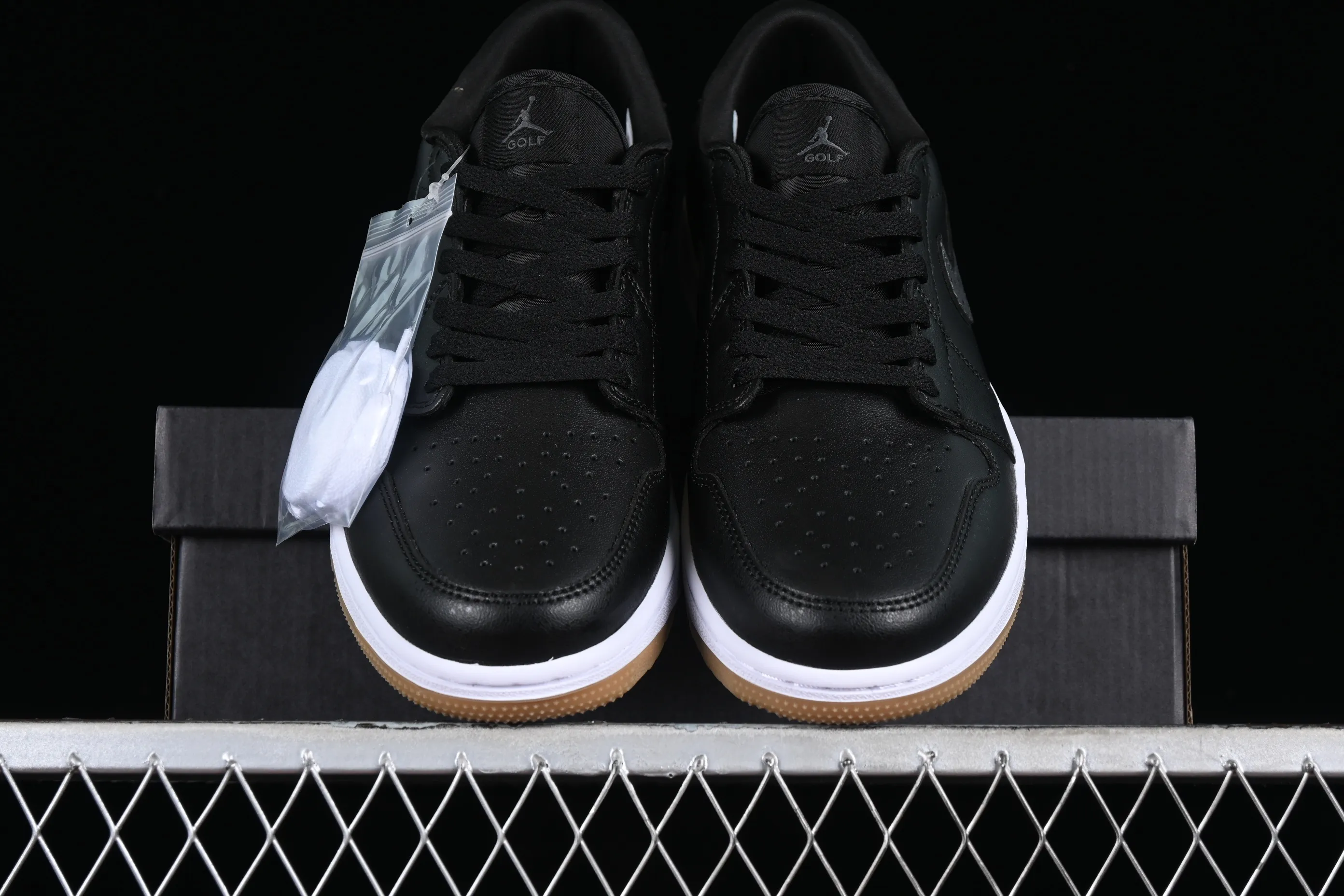 All categories Air Jordan Jordan series basketball shoes Air Jordan 1 Low Z version Air Jordan 1 Low Golf "Black Snake Pattern" AJ1 Joe 1 new golf version raw rubber black DD9315-005